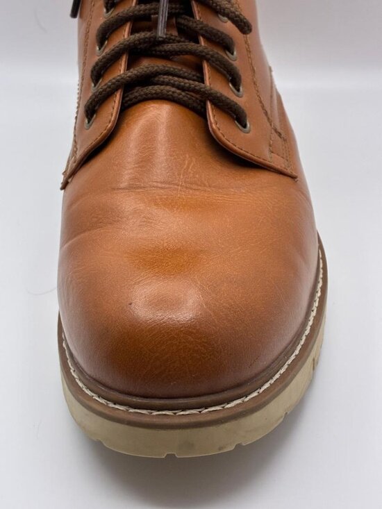 Share STEVE MADDEN Ortholite Chukka Boots Men’s Sz 13 Side Zipper Cognac P-Bower main image 9